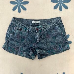 Y2K low rise micro cargo shorts with mini pockets